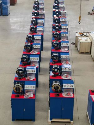 piegatore di piegatura del tubo flessibile del freno aerodinamico della macchina 3KW del tubo flessibile del freno di 6-51mm con il pannello multifunzionale