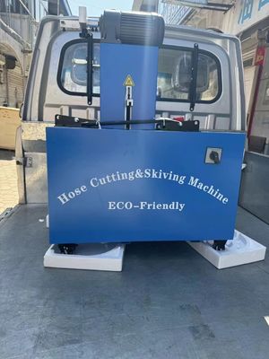 Un buon prezzo. Macchina di taglio del tubo di gomma senza polvere elettrica con 4 strati 2 pollici 6-51 mm Blu in linea