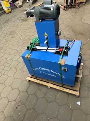Macchina di taglio di tubi di gomma elettrica a 4 strati senza polvere e con pulsanti avanzati e facili da usare