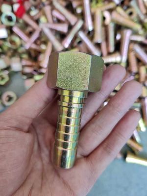 Diverse materie prime Collegamento di tubi per olio a filo in acciaio al carbonio Fittings di tubi idraulici Collegamento di tubi per olio in acciaio inossidabile