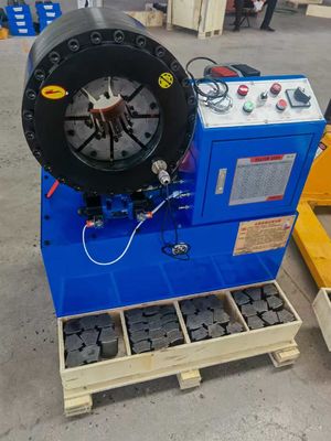 4 pollici 16 Dies Hose Crimping Machine / Hydraulic Rubber Hose Crimping Machine Dimensione 850*530*980 mm
