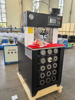 3 pollici PLC AC tubo di crimping Machine per più pressione Max apertura 158mm tubo di crimping Machine