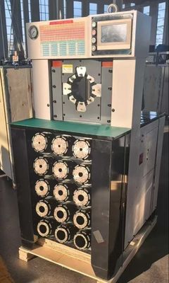 Un buon prezzo. 3 pollici 6-76mm Super spessore Nero Colore tubo di crimping Processo di AC tubo di crimping Machine con trattenere più veloce forza di crimping 1500T in linea