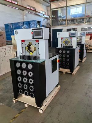 Macchina crimpatrice per tubi flessibili AC da 3 pollici 6-76 mm con 15 matrici, alta pressione, spessore super, colore nero, processo di crimpatura, crimpatrice/pressa per tubi flessibili con forza di crimpatura più rapida di 1500T