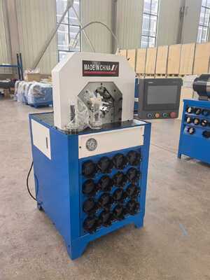 Un buon prezzo. 3 Inch Hydraulic Hose Crimping Machine with 300pcs/h Work Efficiency 4KW Motor Power and 1000T Crimping Force in linea