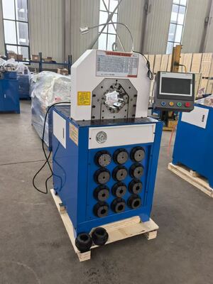 3 Inch Super Thickness Model Bigger Crimping Force Hydraulic Hose Crimping Machine PLC Control System 2800KN Crimper Force 380v Voltage And 6-76mm Crimping Range 15 Dies For Hydraulic Applications