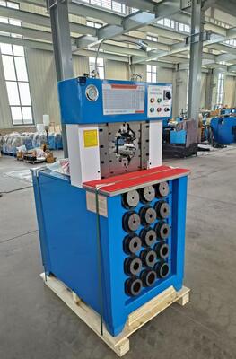 3′′ Super Spessore Modello Buttone Controllo Hidraulico Pompa Crimping Machine Con 6-76mm Crimping Range Blu Colore Più Grande Forza di Pressione E 165mm Max Aprire 15 Die