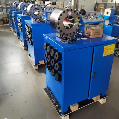 Un buon prezzo. 2 pollici di gomma elettrica tubo di crimping macchina 600T forza di crimping in linea