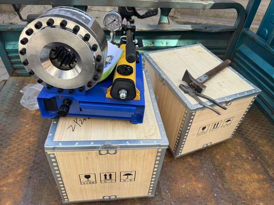 Un buon prezzo. 6-25mm senza E 1 pollice macchina manuale di crimping tubo per veloce velocità di crimping 10pcs / h in linea