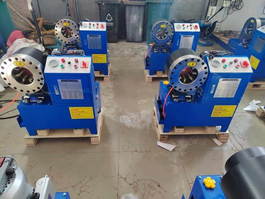 Un buon prezzo. 2 pollici 6-51 mm 10 Dies DX68 Pompa di Crimping Machine Sistema di controllo CNC in linea