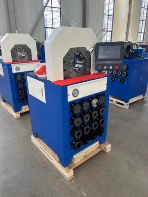Un buon prezzo. Sistema di controllo PLC 5.5kw Efficienza di lavoro 300 pezzi/ora Con cambiamento rapido di stampi Strumenti Pompe idrauliche Pompe di pressione 7.5kw Efficienza di lavoro 800 pezzi/ora Pompe idrauliche Crimping Machine Grande gomito in linea