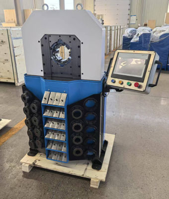 Robusto 4 pollici 16 Die Crimping Range Strumento di Crimping idraulico elettrico 0,01mm precisione gomma tubo Crimping Machine
