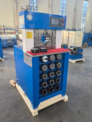 3 pollici sistema di controllo PLC 6 - 76mm AC tubo di crimping macchina per l'efficiente crimping Max apertura 158mm