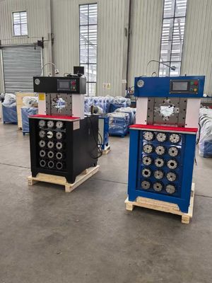 3 pollici aggiornare sistema di controllo PLC cambiamento rapido dello stampo strumento tubo di crimping macchina processo con trattenere più veloce forza di crimping 1500T