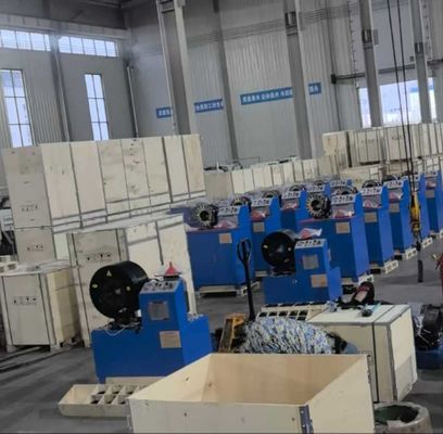 Sistema di pulsanti idraulici da 3 pollici e 4 pollici Modello elettrico più corto Colore blu Pompa a trecce industriale 3kw Struttura compatta