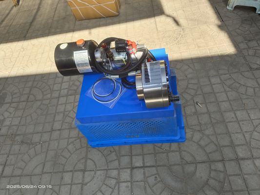 Un buon prezzo. 12V / 24V 7 Dies Color Blu Car Loading 1 Inch Braided Hose Crimper Battery Drive Hydraulic Hose Press Machine 6-25mm in linea
