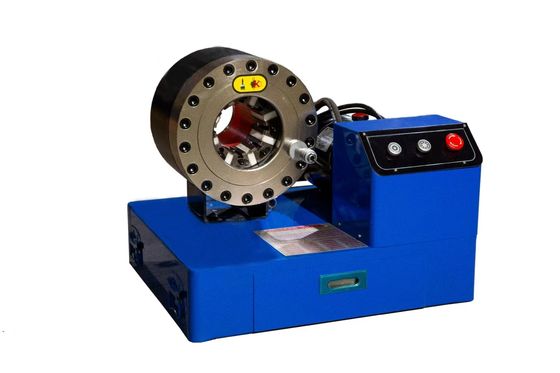 Un buon prezzo. 12V/24V 10 Dies 2 Inch Color Blu Crimper di tubo a treccia manuale a batteria azionamento idraulico 6-51mm Crimper di tubo in linea