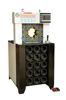 Un buon prezzo. Spessore Superiore 3 pollici con 15 matrici 6-76mm Colore Nero Macchina Crimpatrice per Tubi AC con Utensili a Cambio Rapido per Stampi, con Forza di Crimpatura Maggiore di 650T Crimpatrice Idraulica per Tubi in linea
