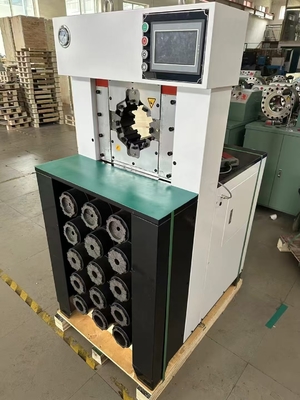 Un buon prezzo. 3 pollici idraulica tubo di crimping Machine con 15 Die 6-76mm PLC Controllo in linea