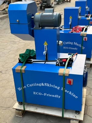 2 pollici 4 strato 220V tubo di taglio e skiving macchina con controllo pulsante