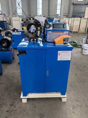 Un buon prezzo. 2 pollici 600T Crimping Force Rubber Hose Crimping Machine con 6-51mm Range e 10 matrice intercambiabili in linea