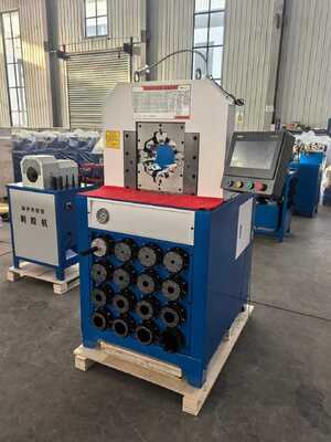 Un buon prezzo. Crimpacavi idraulico da 3 pollici 6-76mm con 15 matrici e stampo a cambio rapido per una pressatura efficiente dei tubi flessibili in linea