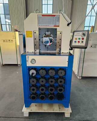 Un buon prezzo. 3 pollici 6-76mm Controllo pulsante idraulico pompa di crimping macchina con 15 matrice intercambiabili per l'efficiente pompaggio del tubo in linea
