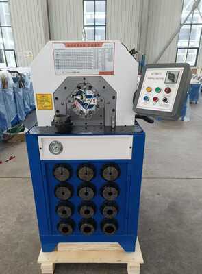 Un buon prezzo. 3 pollici 6-76 mm Hydraulic Hose Crimping Machine con 15 Dies intercambiabili e sistema di controllo dei pulsanti in linea
