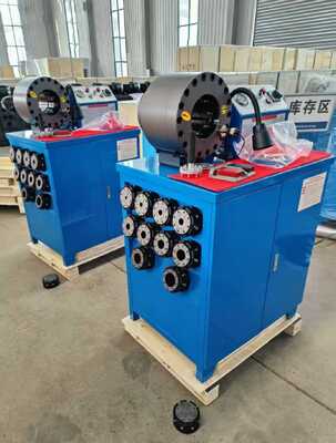 2 pollici 600T Crimping Force Rubber Hose Crimping Machine con 6-51mm Range e 10 matrice intercambiabili