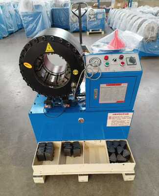 Un buon prezzo. 3 pollici elettrico idraulico tubo di crimping Machine con 800T forza di crimping, 6-76mm Range e 200pcs/H Capacità in linea