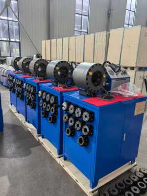 Un buon prezzo. 2 pollici 600T Crimping Force Rubber Hose Crimping Machine con 6-51mm Range e 10 matrice intercambiabili in linea