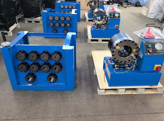 2 pollici di portata fino a 64 mm 2,5 pollici di portata di crimping pompa idraulica macchina di crimping cotone sistema di controllo del cotone con strumento di cambio rapido dello stampo e scaffale e 10 matrice intercambiabili