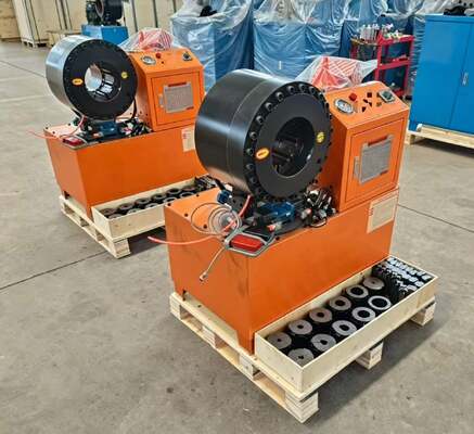 Un buon prezzo. Piegatrice per tubo idraulico elettrica DX68 da 2 pollici di colore arancione con strumenti per stampi a cambio rapido 6-51mm Precisione di 10 matrici ed efficienza di 200 pezzi all'ora in linea