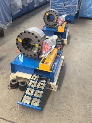 Un buon prezzo. FY-51CSD 2 pollici di colore blu Alta efficienza 600 tonnellate di forza di pressione Manuale tubo di crimping Machine Nessuna potenza necessaria da 6-51mm di crimping range e 10 reciprocamente scorrevoli per applicazioni idrauliche in linea