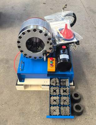 Un buon prezzo. 2 pollici 12V / 24V tensione idraulica tubo di crimping macchina con 600T forza di crimping 10 muri e 6-51mm gamma per il carico di auto in linea
