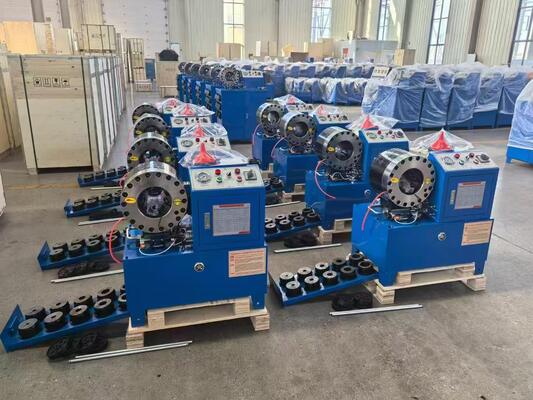 Un buon prezzo. Piegatrice per tubi idraulici elettrica modello DX68 da 2 pollici di colore blu senza strumenti per stampi a cambio rapido Gamma di crimpatura da 6 mm a 51 mm Tensione diversa Precisione di 10 matrici ed efficienza di 200 pezzi all'ora online