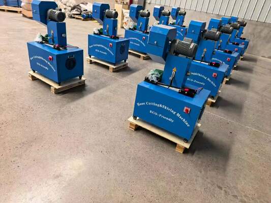 Un buon prezzo. Macchina per tagliare e smussare tubi elettrici da 2 pollici di colore blu da 6 a 51 mm con dispositivi di protezione, tensione 220 V/380 V e 10 matrici intercambiabili. Due funzioni in una macchina. online